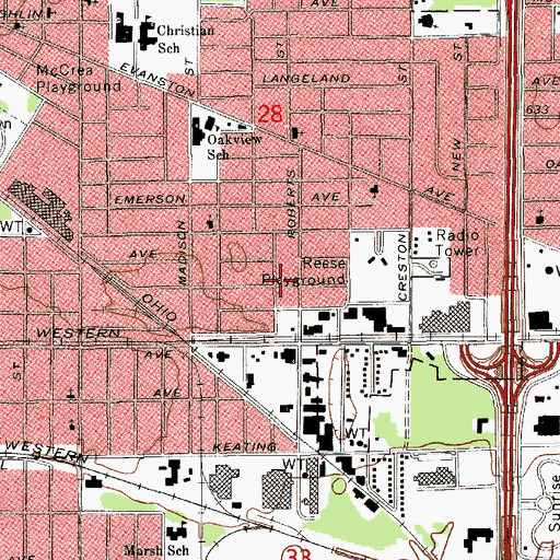 Topographic Map of De Boer Nursing Home, MI