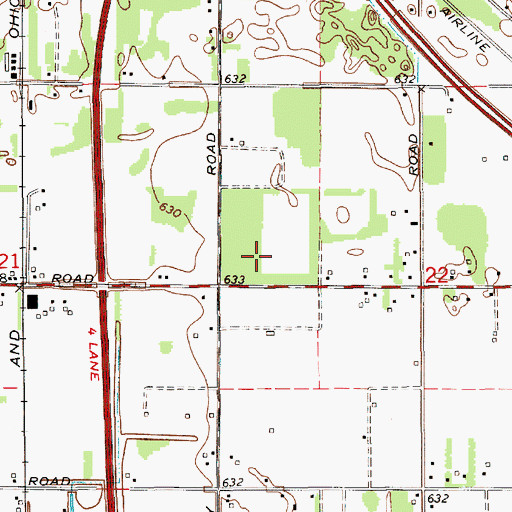 Topographic Map of Meijer Shopping Center, MI