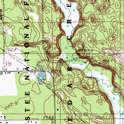 Topographic Map of Stonegate Golf Club, MI