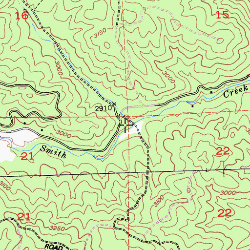 Topographic Map of Blackstone Creek, CA