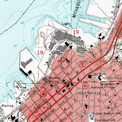 Topographic Map of Indian Cemetery, MI