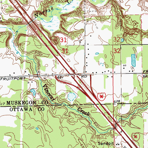 Topographic Map of Interchange 5, MI