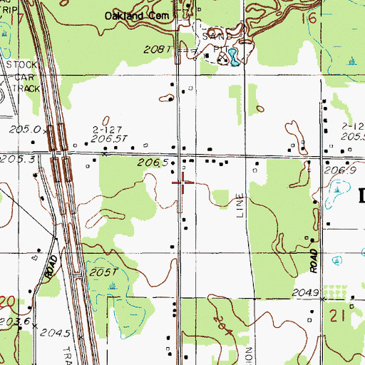 Topographic Map of Kingdom Hall of Jehovah's Witnesses, MI
