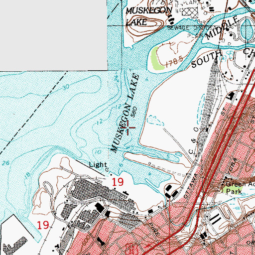 Topographic Map of Zion Tabernacle Church, MI