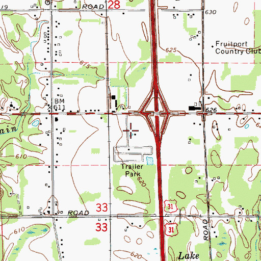 Topographic Map of Journey Community Church, MI