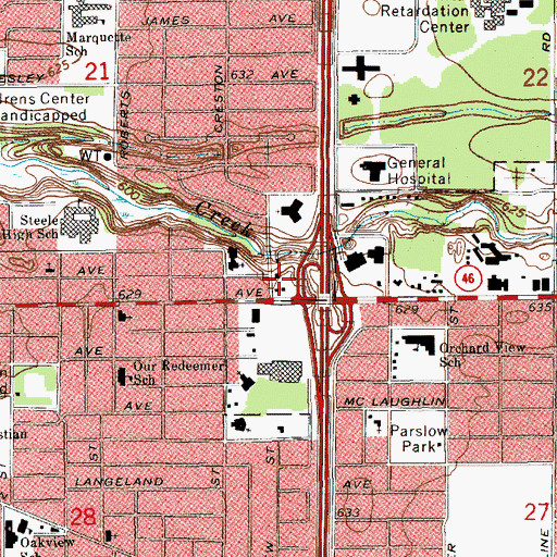 Topographic Map of Spring Lake Chapel, MI
