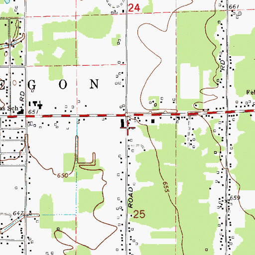 Topographic Map of New Heart Community Church, MI