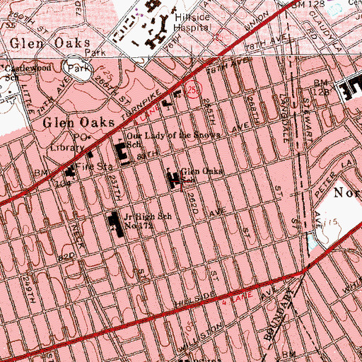 Topographic Map of Public School 115, NY