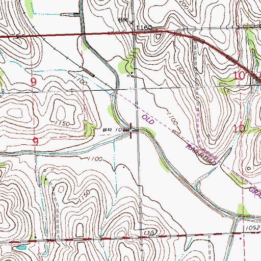 Topographic Map of Bennington Creek, NE