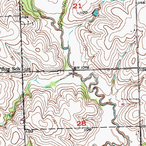 Topographic Map of Buffalo Creek Tributary, NE