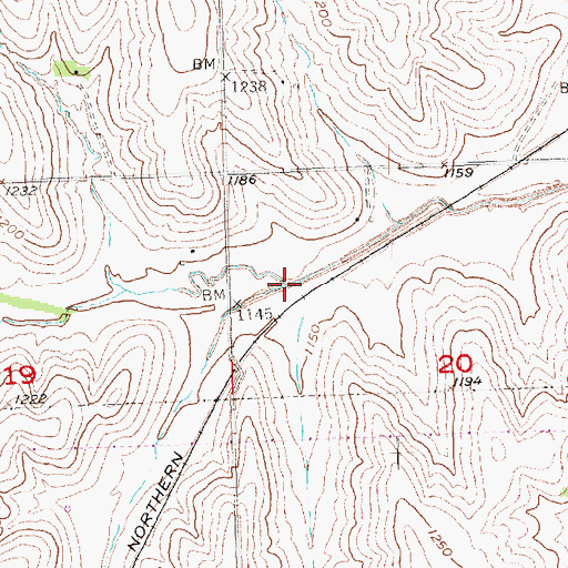 Topographic Map of Crystal Creek, NE