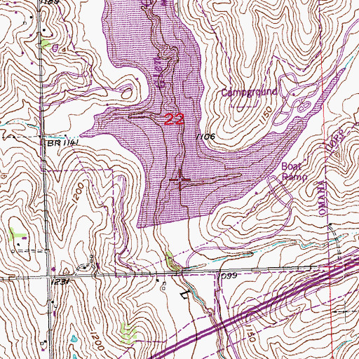 Topographic Map of East Knight Creek, NE