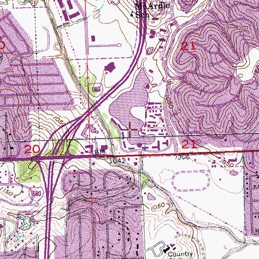 Topographic Map of Lake Regency, NE