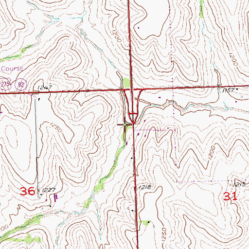 Topographic Map of North Boxelder Creek, NE