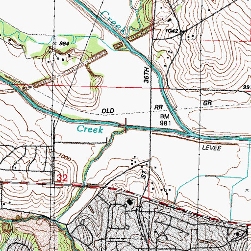 Topographic Map of Quail Creek, NE