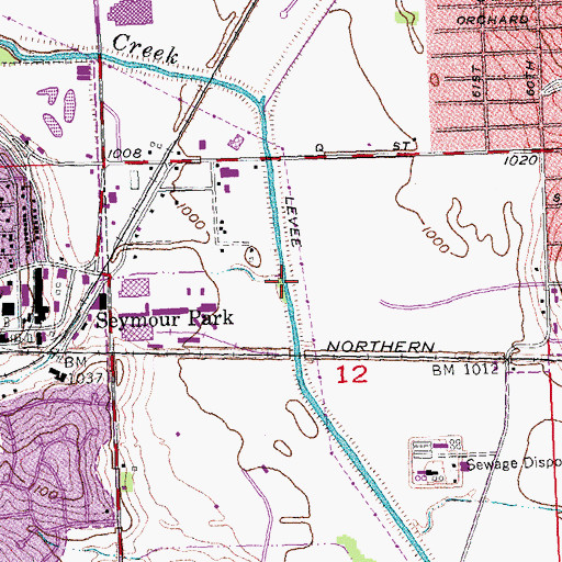 Topographic Map of Ralston Creek, NE