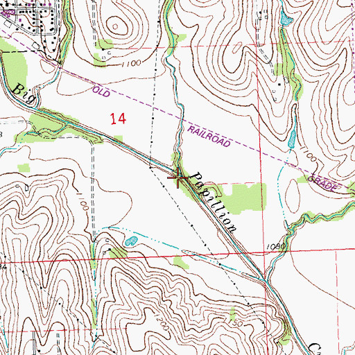 Topographic Map of Ridgewood Creek, NE