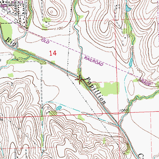 Topographic Map of Ridgewood Creek, NE