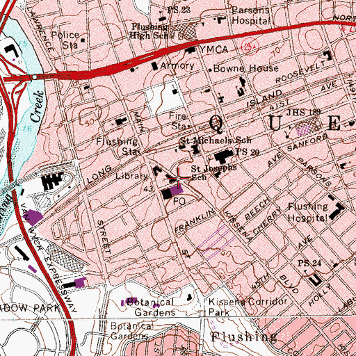 Topographic Map of Windsor School, NY