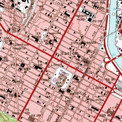 Topographic Map of Eldorado Theatre (historical), NY