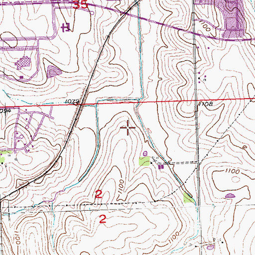 Topographic Map of Shadow Lake, NE