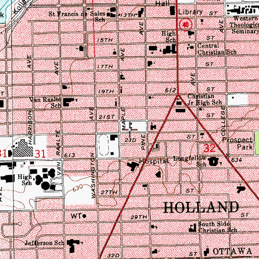 Topographic Map of Moran Park, MI