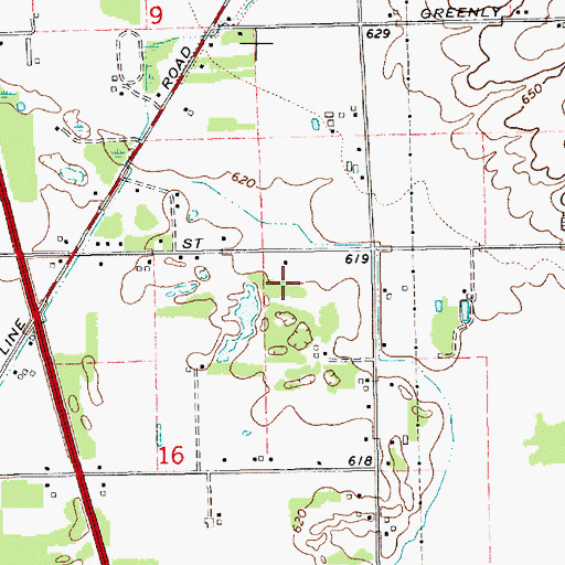 Topographic Map of Eagle Crest Academy, MI
