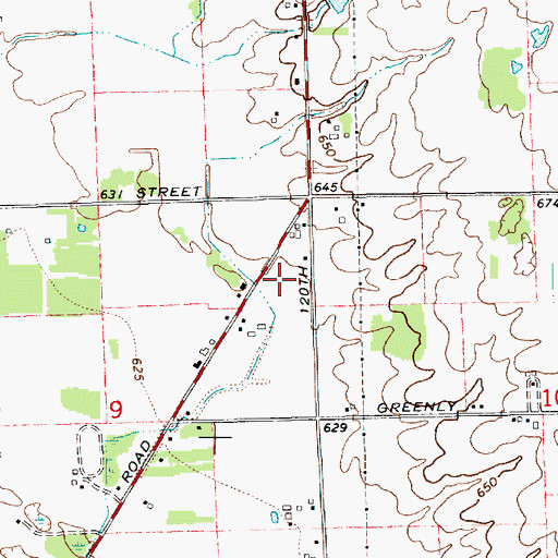Topographic Map of Corpus Christi School, MI