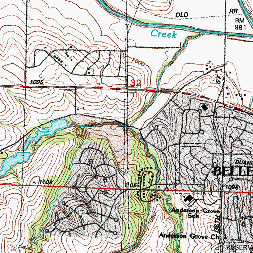 Topographic Map of West Quail Creek, NE