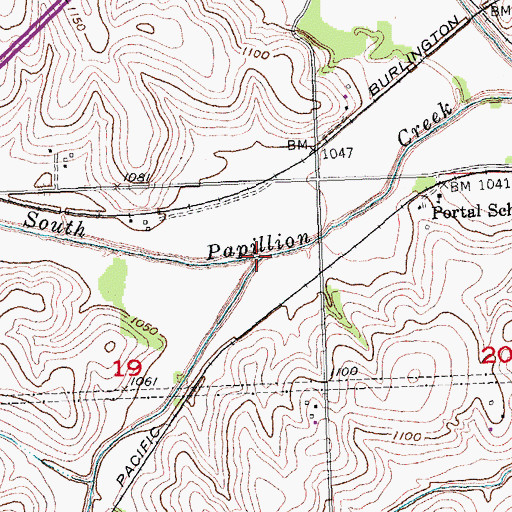 Topographic Map of Westmont Creek, NE