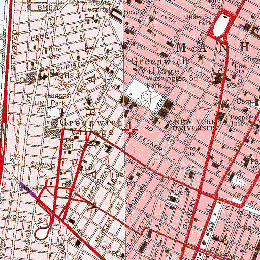 Topographic Map of Black and Tan Concert Hall (historical), NY