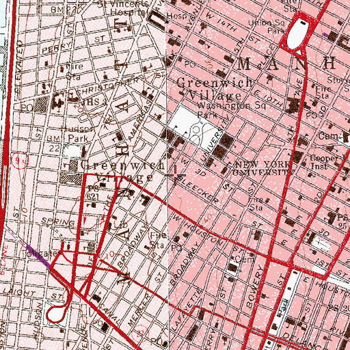 Topographic Map of Black and Tan Concert Hall (historical), NY