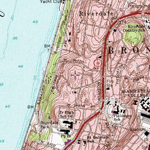 Topographic Map of Dodgewood, NY