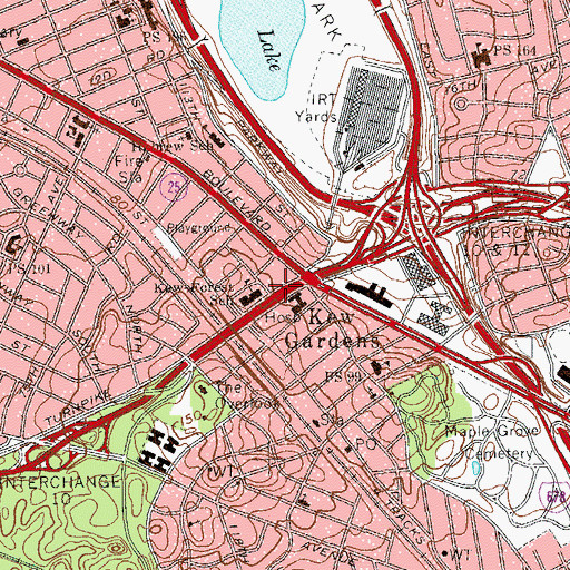 Topographic Map of Ezra Academy, NY