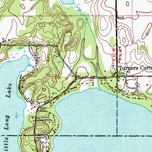 Topographic Map of Gull Lake Post Office (historical), MI