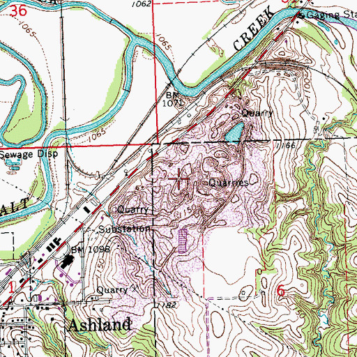 Topographic Map of Iron Horse, NE
