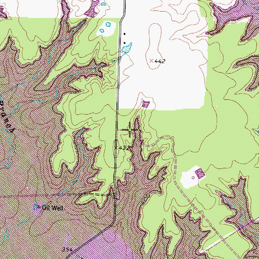 Topographic Map of The Links at Land's End, TX