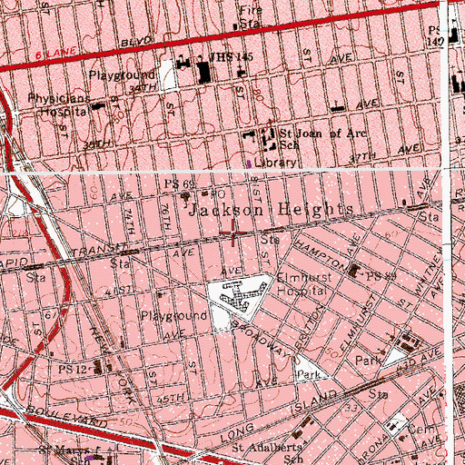 Topographic Map of Move Groove Art Studio, NY