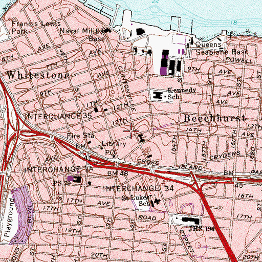 Topographic Map of Nadia's Performing Arts Center, NY
