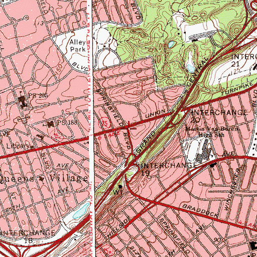 Topographic Map of Thea's Dance Studio, NY