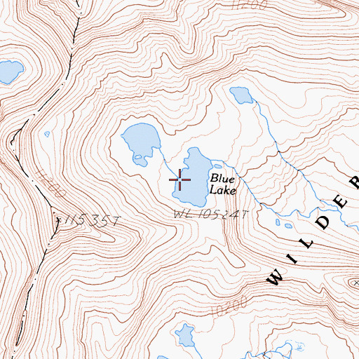 Topographic Map of Blue Lake, CA