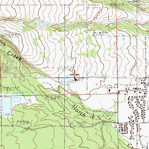 Topographic Map of Bankhead Creek, UT
