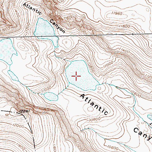Topographic Map of Windy Lake, WY