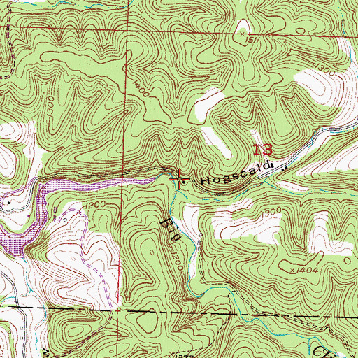 Topographic Map of Springlawn Post Office (historical), AR