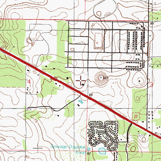 Topographic Map of Quail Meadows Commons, FL