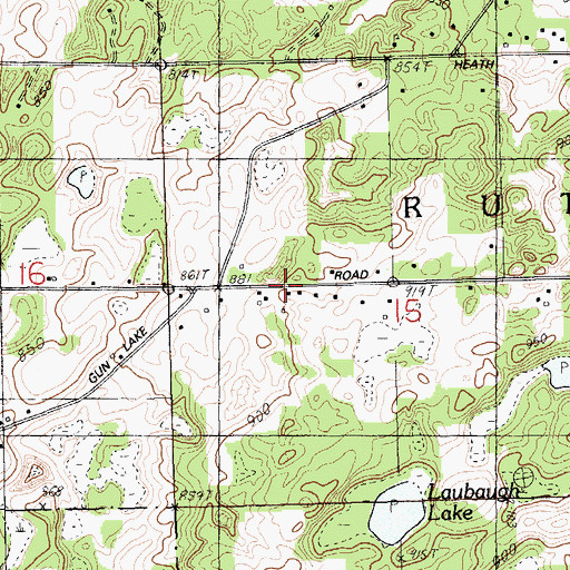 Topographic Map of Kingdom Hall of Jehovah's Witnesses, MI