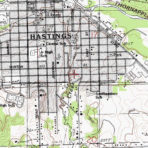 Topographic Map of Bible Missionary Church, MI