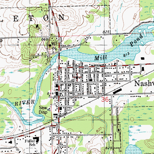 Topographic Map of Kellogg Education Center, MI