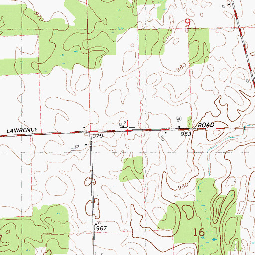 Topographic Map of Laurel Manor Rest Home, MI