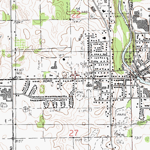 Topographic Map of Middleville Christian Reformed Church, MI